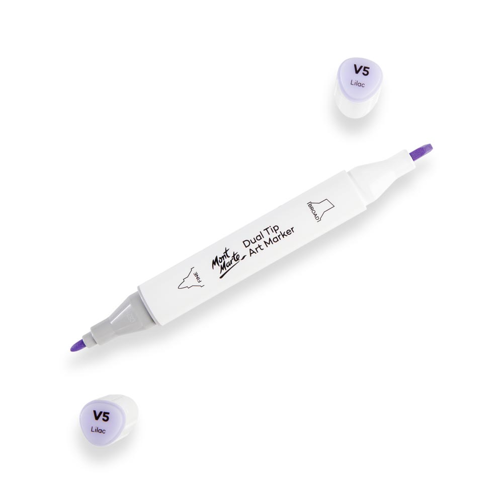 Dual Tip Art Marker Premium Lilac V5