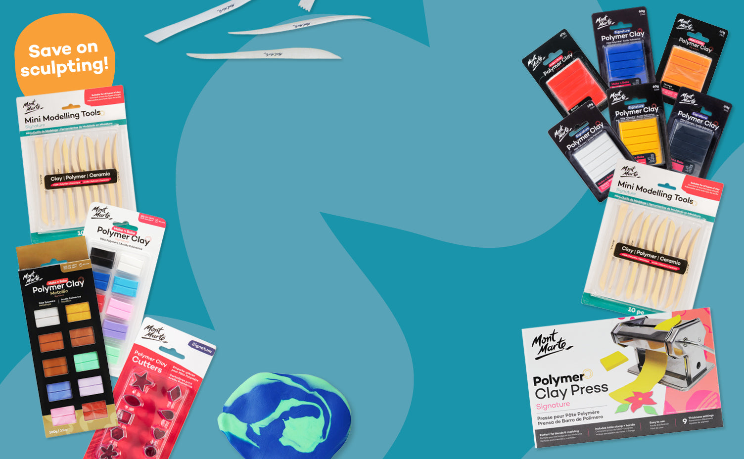 <p>New Polymer<br/><strong>Clay Bundles</strong></p>