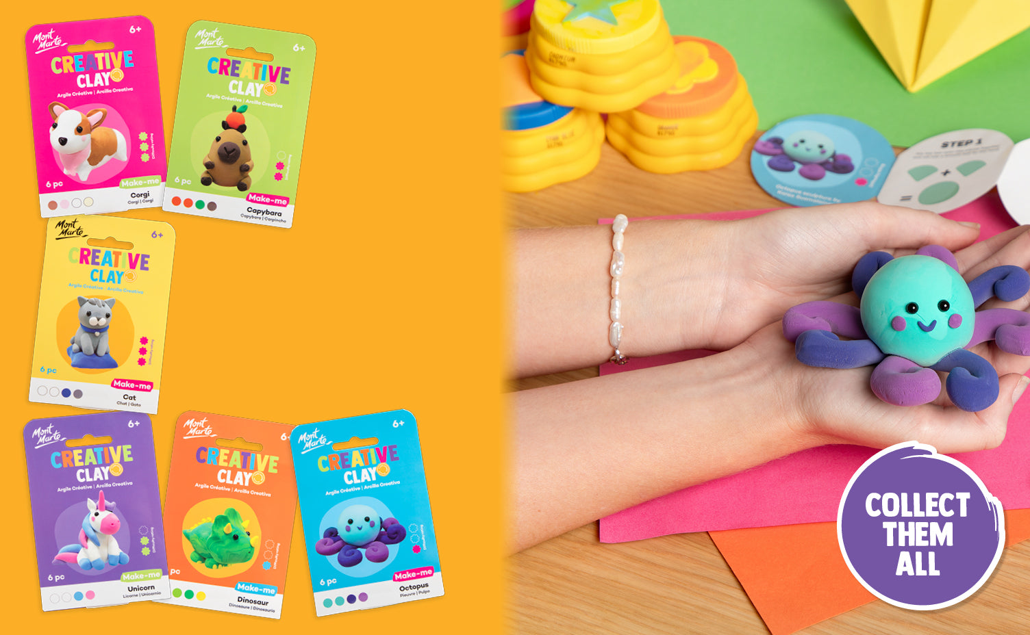 <p><strong>Creative Clay</strong><br/>Make Me</p>