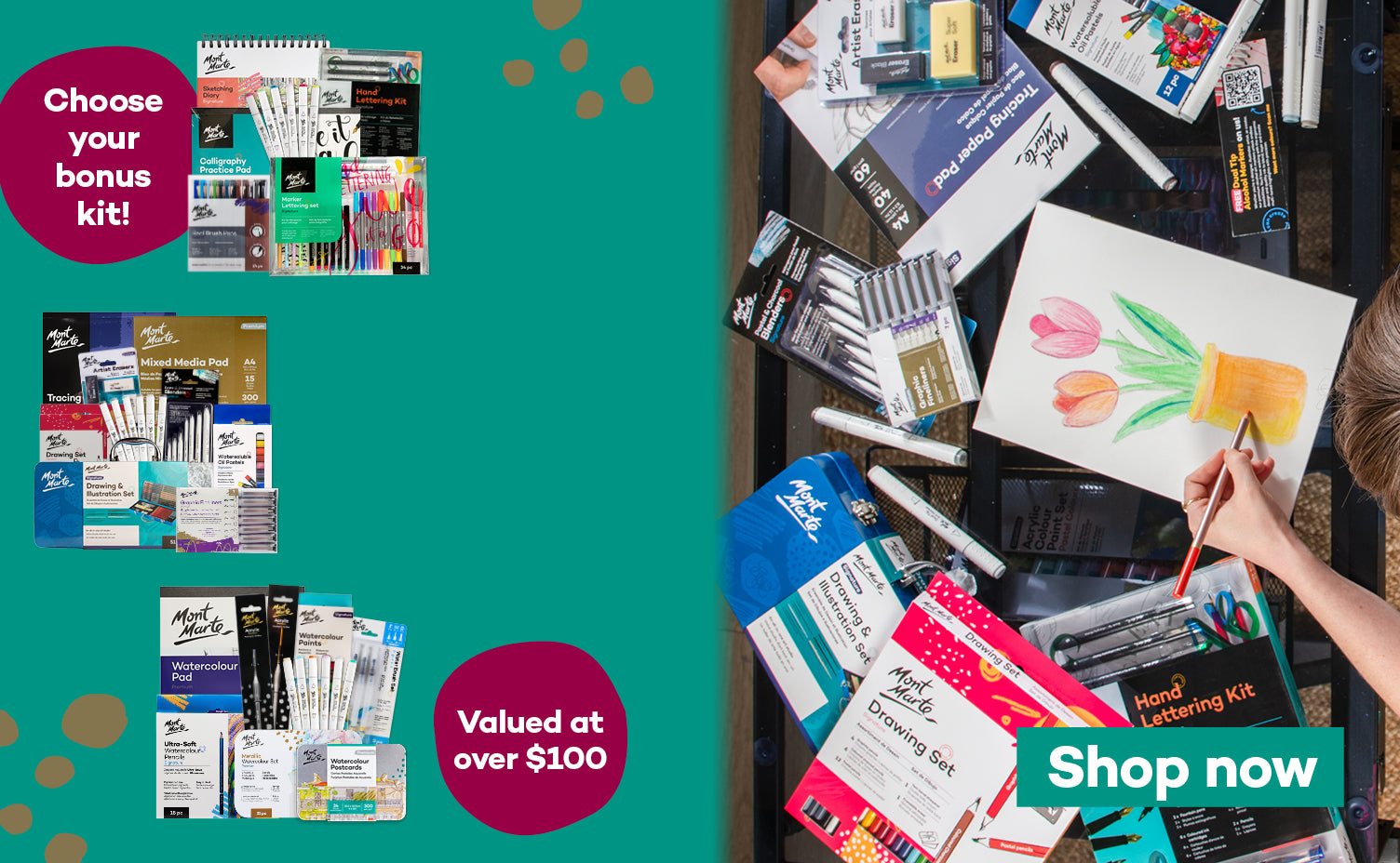<p><strong>Bonus starter kit</strong><br/>with Art Station</p>
