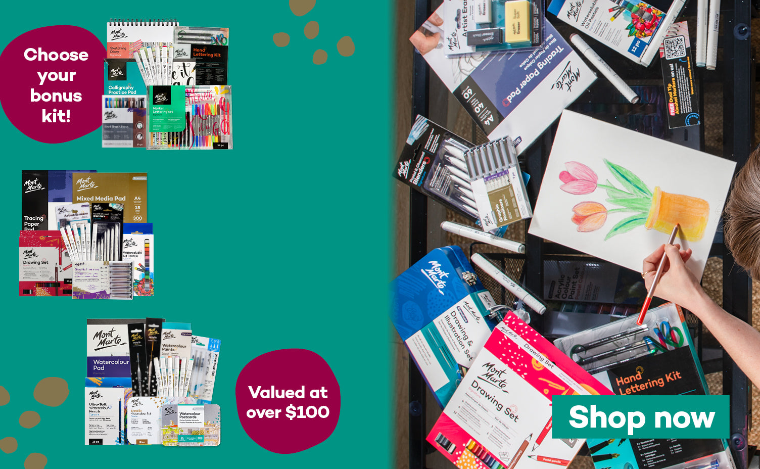<p><strong>Bonus starter kit</strong><br/>with Art Station</p>