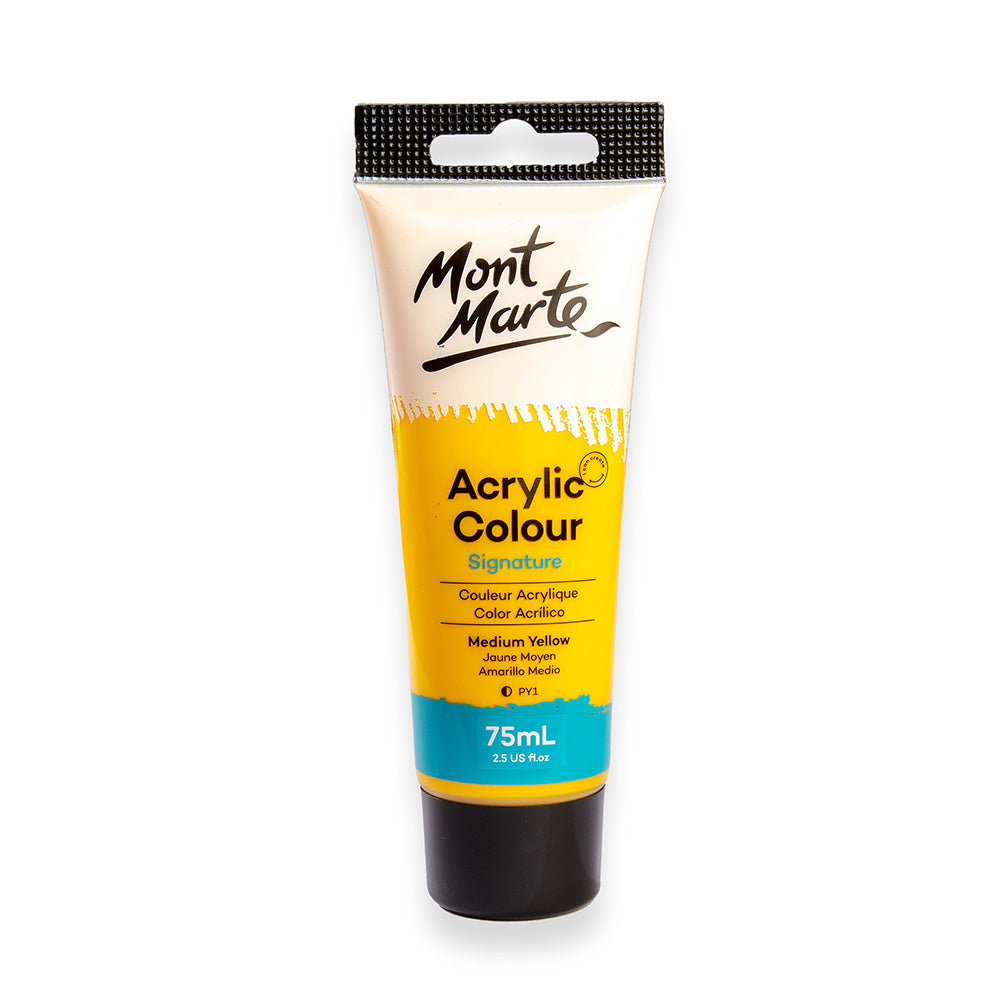 Akrýl málning Signature 75ml — Medium Yellow - mynd 1
