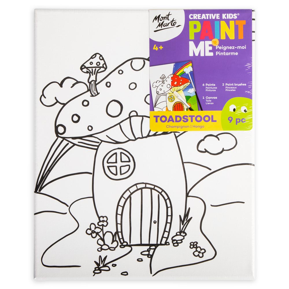 Creative Kids Paint Me Set 9pc - Toadstool