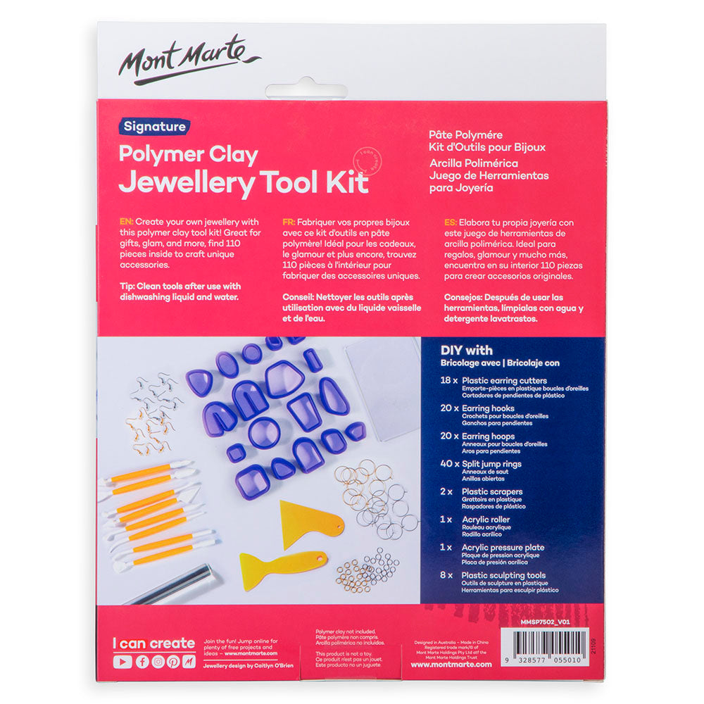 Polymer Clay Jewellery Making Kit 110pc Signature