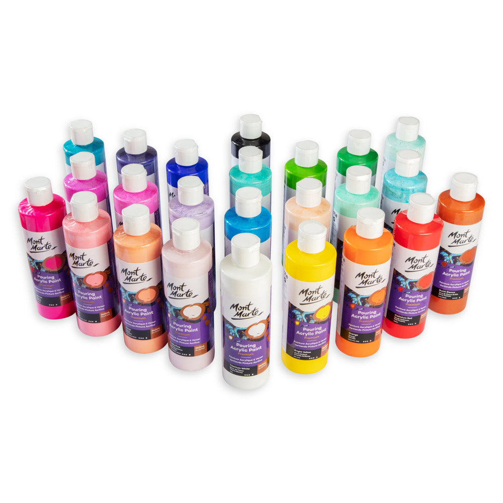 Pouring Acrylic Paint Premium 240ml (8.12 US fl.oz) - Light Aquamarine