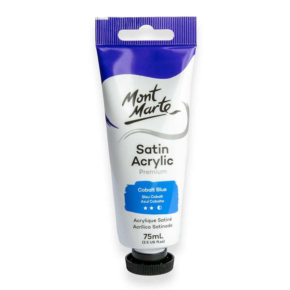 Satin Akrýl 75 ml - Cobalt Blue