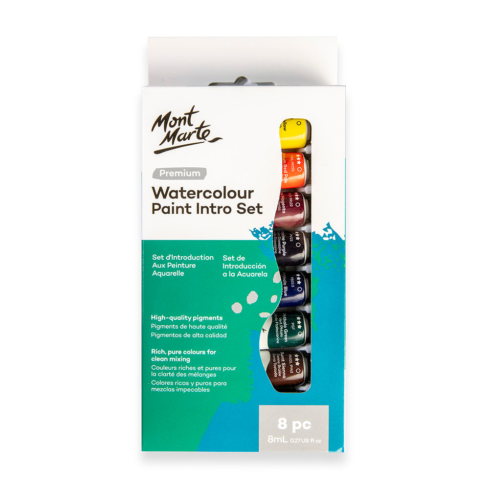 Watercolour Paints Premium Intro Set 8pc x 8ml