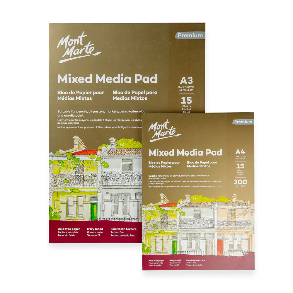 Mixed Media Pad Premium 300gsm A3 15 Sheets