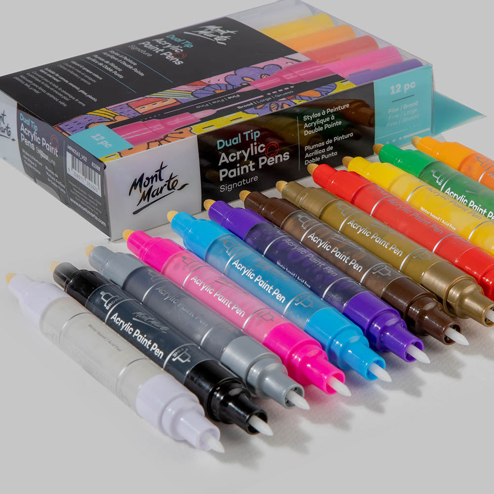 Paint Markers Sharpie Dual Tip Markers Mont Marte Adult Colouring