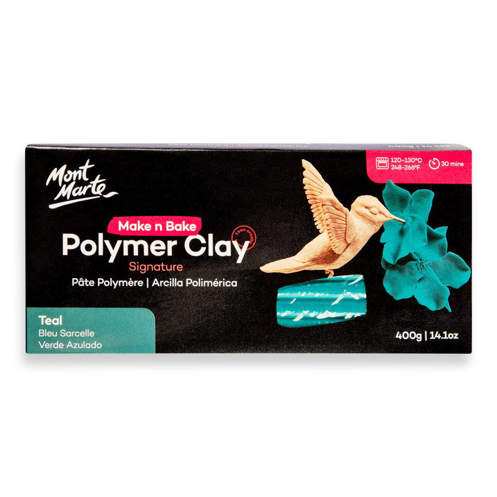 Make n Bake Polymer Clay Signature 400g - Teal – Mont Marte Australia