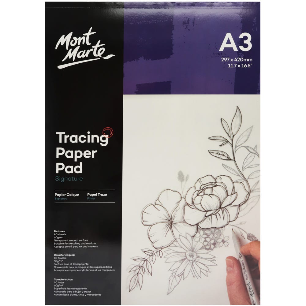 Tracing Paper Pad Signature 60gsm A3 40 Sheet