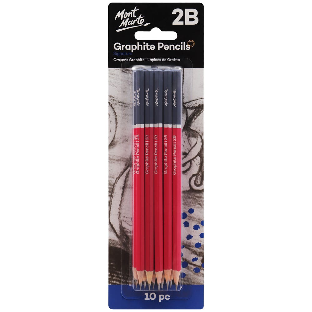 Graphite Pencils 2B Signature 10pc