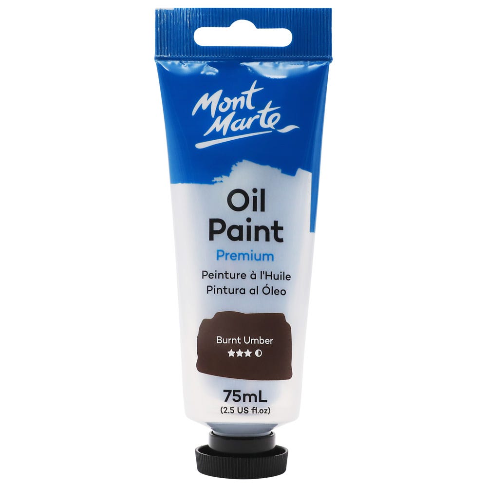 Oil Paint Premium 75ml (2.5 US fl.oz) Tube - Burnt Umber