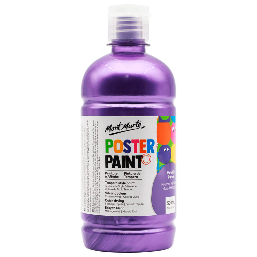Poster Paint 500ml (16.91 US fl.oz) - Metallic Purple