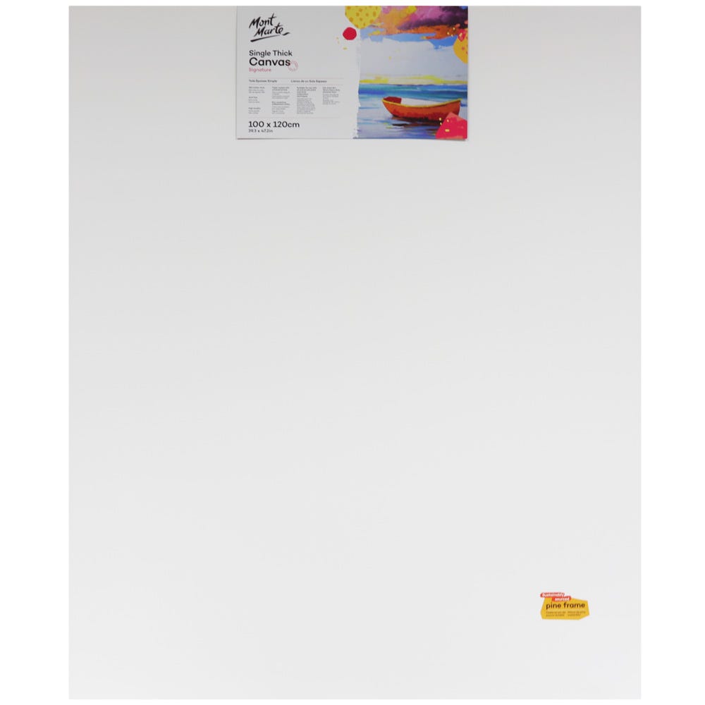 Single Thick Canvas Signature 100 x 120cm (39.3 x 47.2in)