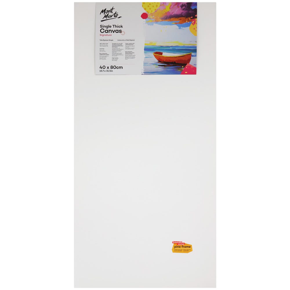 Single Thick Canvas Signature 40 x 80cm (15.7 x 31.5in) – Mont Marte ...